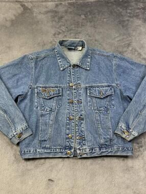Big Dog Vintage Embroidered Back Jean Jacket